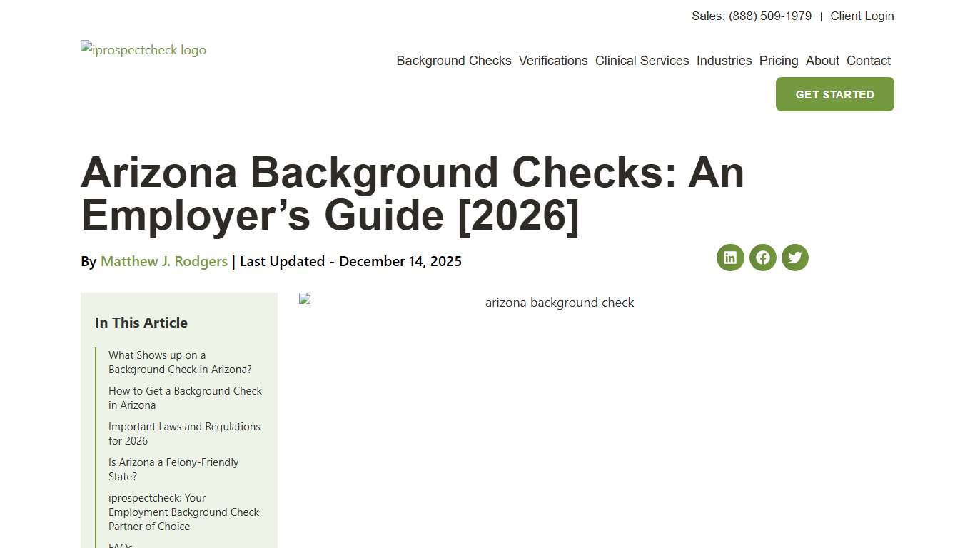 Arizona Background Checks: An Employer's Guide [2026]